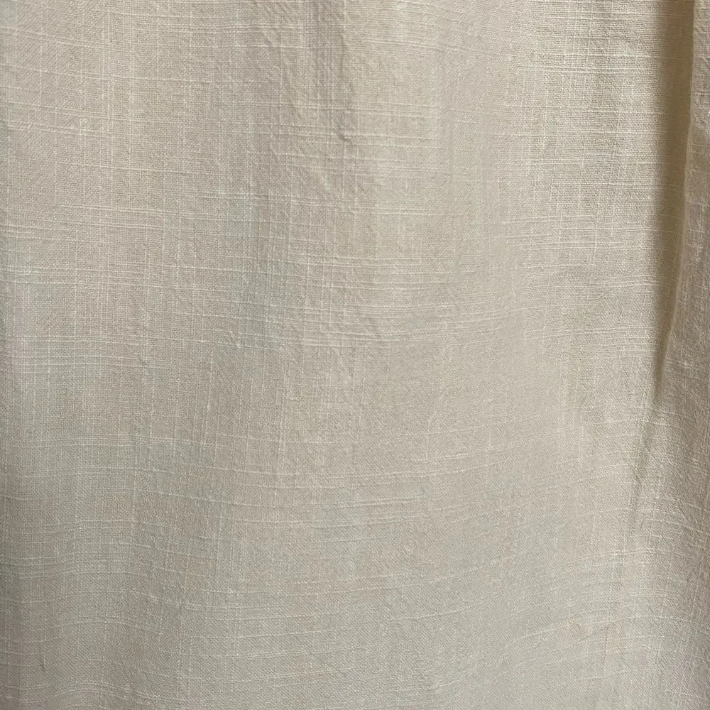 Produce Company Pull On Textured Pants Women's M Cotton Pockets Buttercream Boho